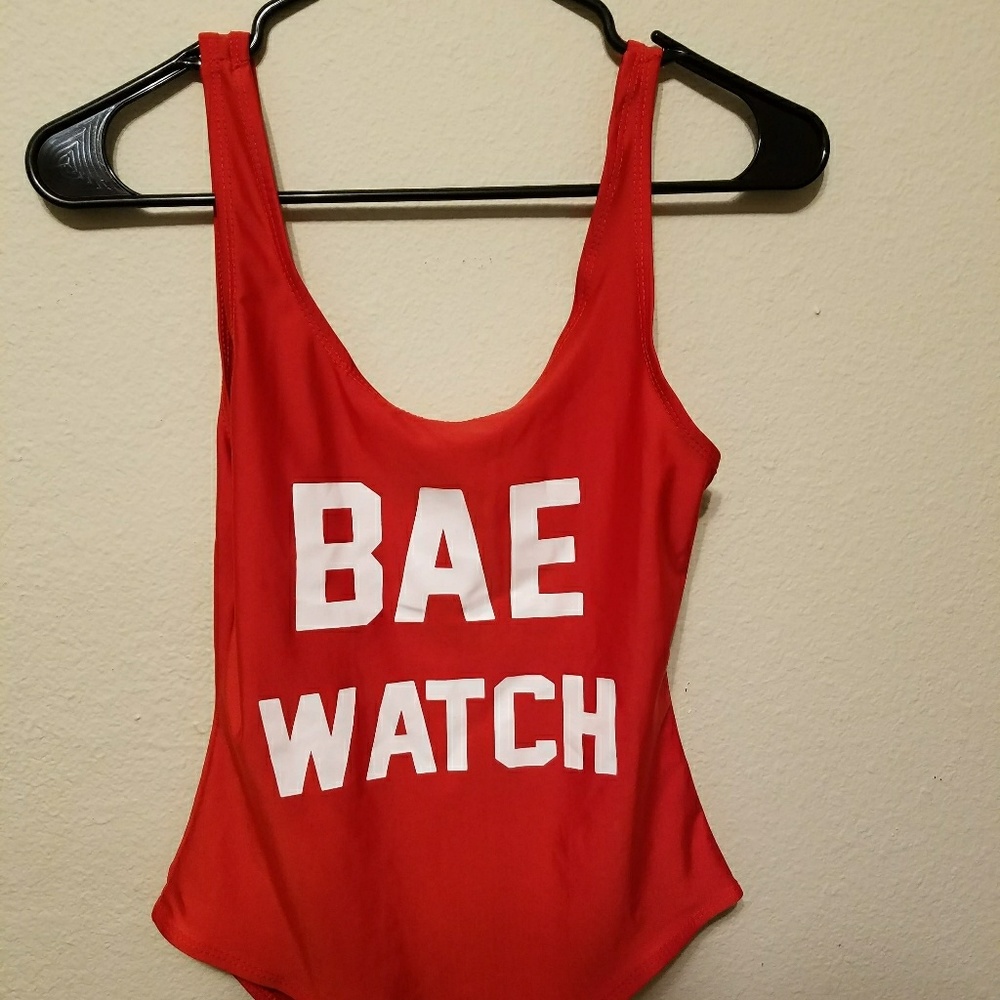 One piece bae watch swim suit